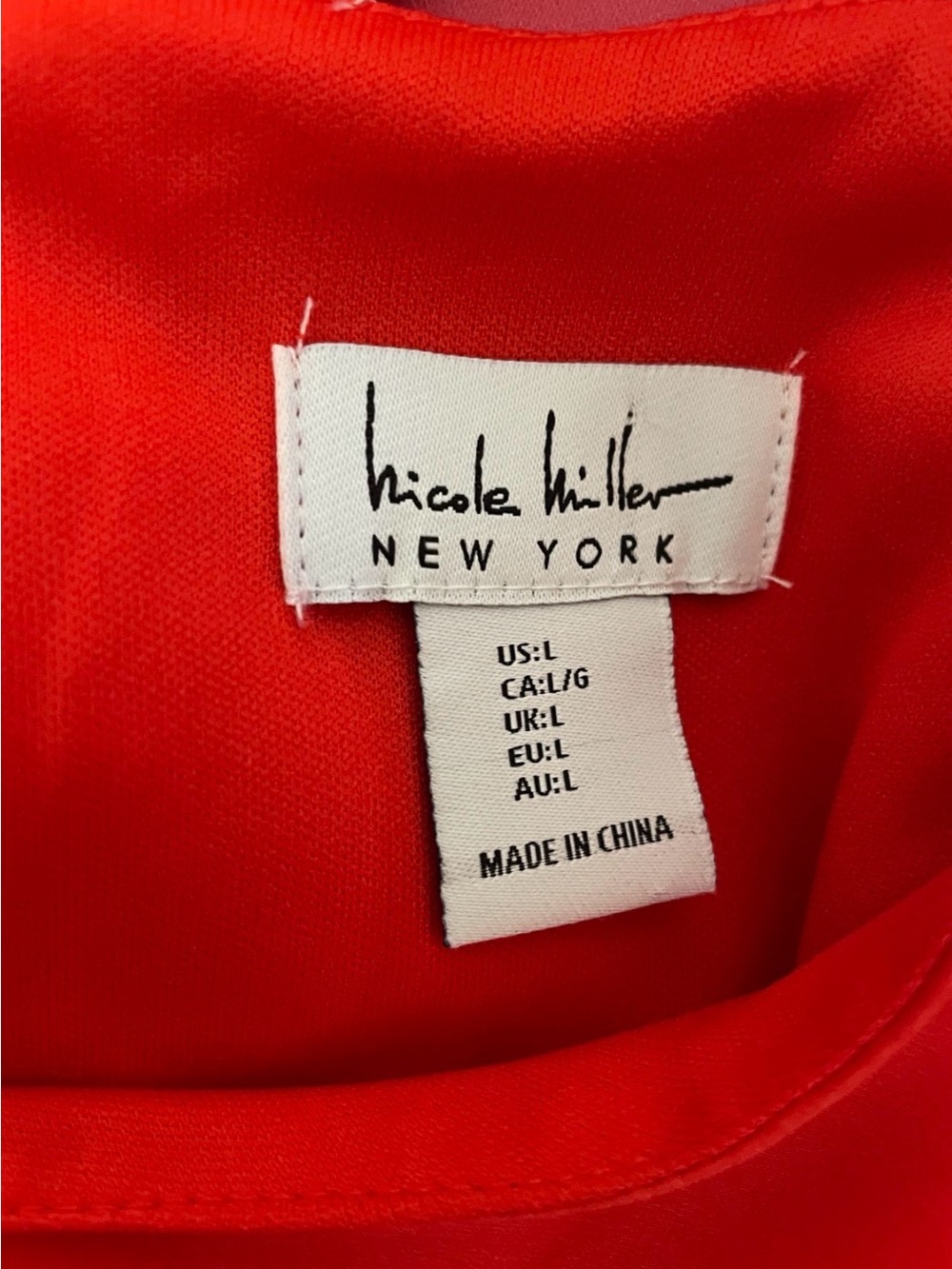 NICOLE MILLER New York Silky Gradient COLUMN Slip DRESS Size Large - Picture 3 of 8